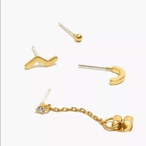 Madewell zigzag earring set